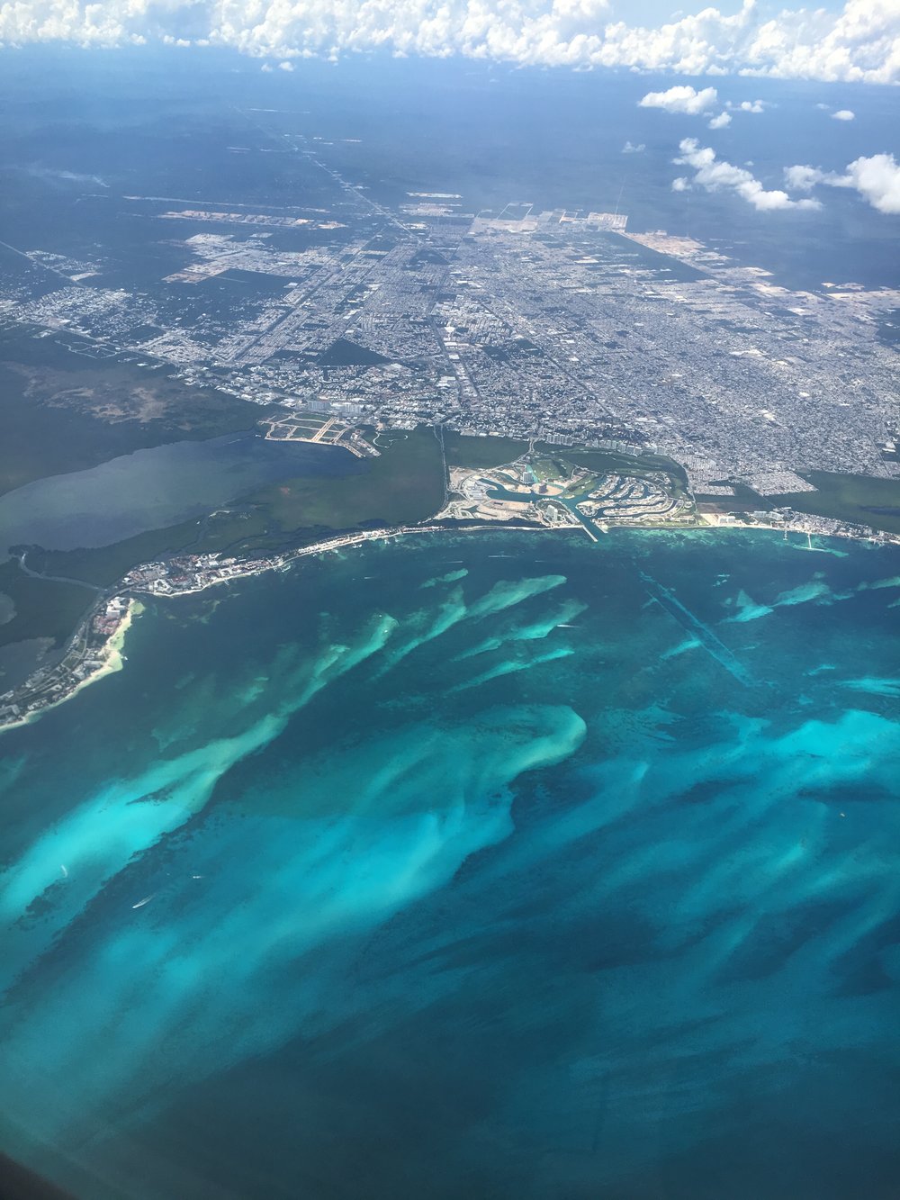 photograph-from-airplane-over-playa-del-carmen-mexico