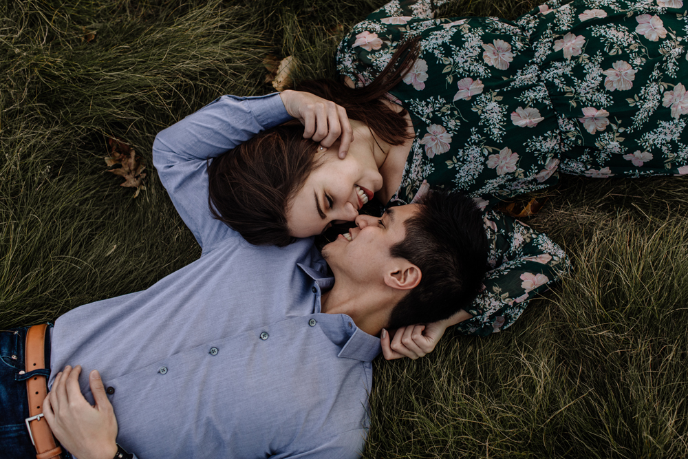 lehigh-valley-photography-merrill-creek-reservoir-engagement-session-meadow-lying-down
