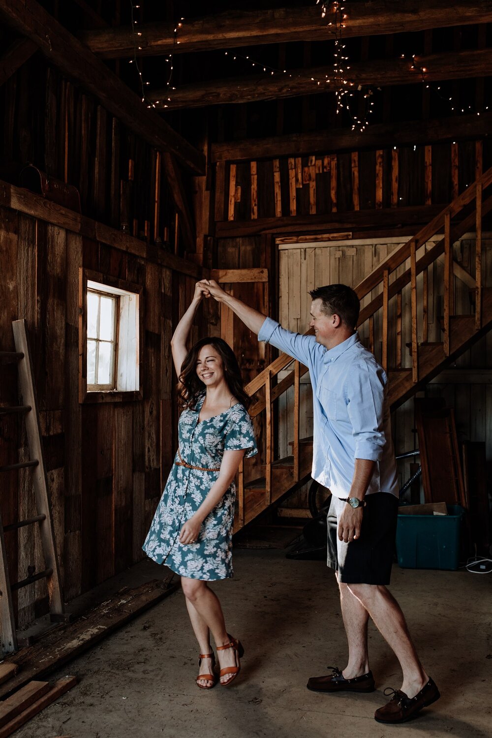 in-home-barn-engagement-shoot-fun