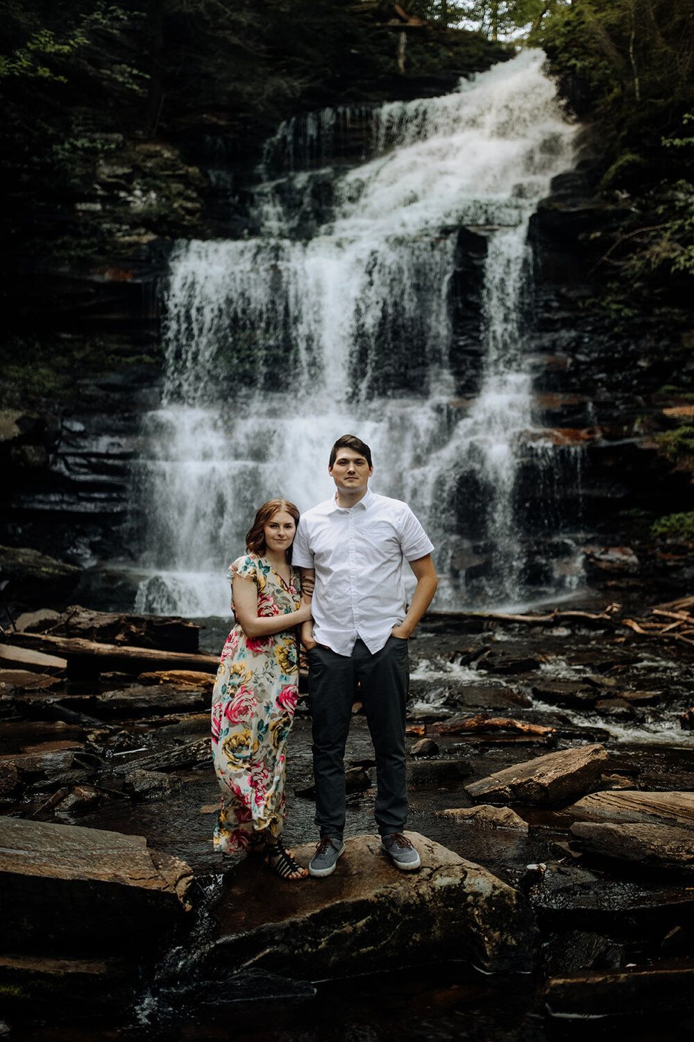 ricketts-glen-state-park-waterfall-engagement-session-2