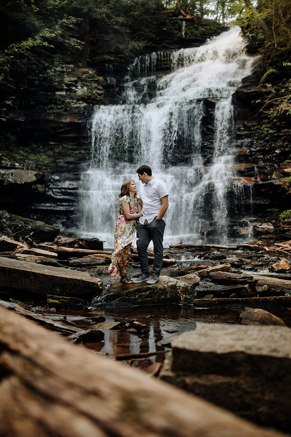 ricketts-glen-state-park-waterfall-engagement-session-3