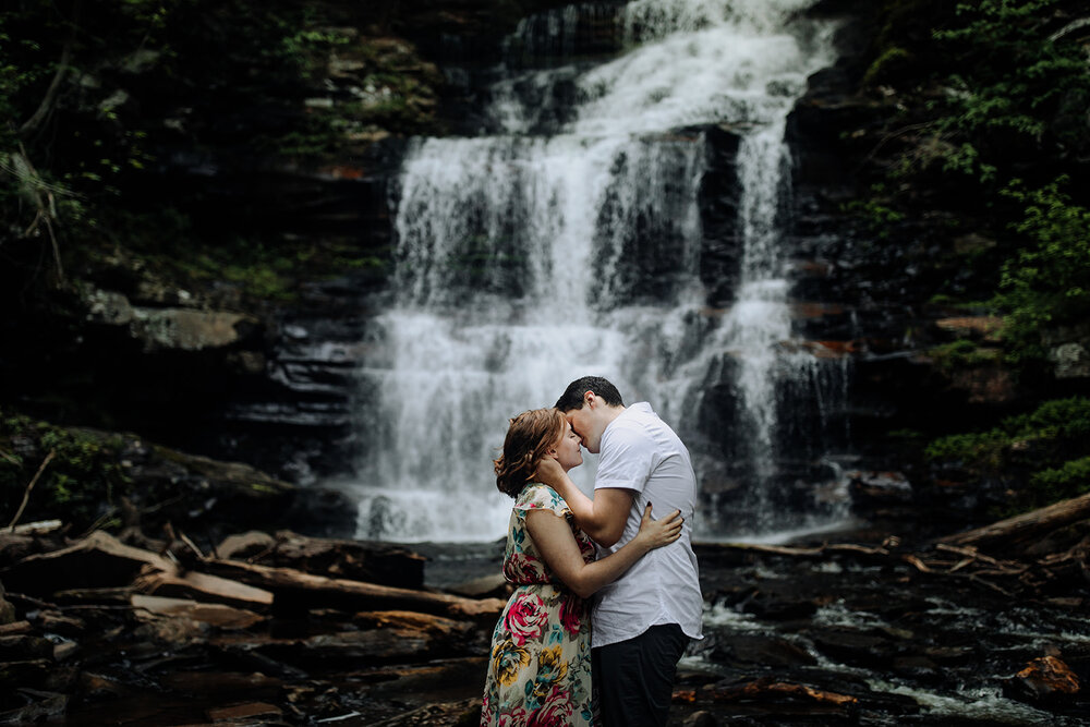 ricketts-glen-state-park-waterfall-engagement-session