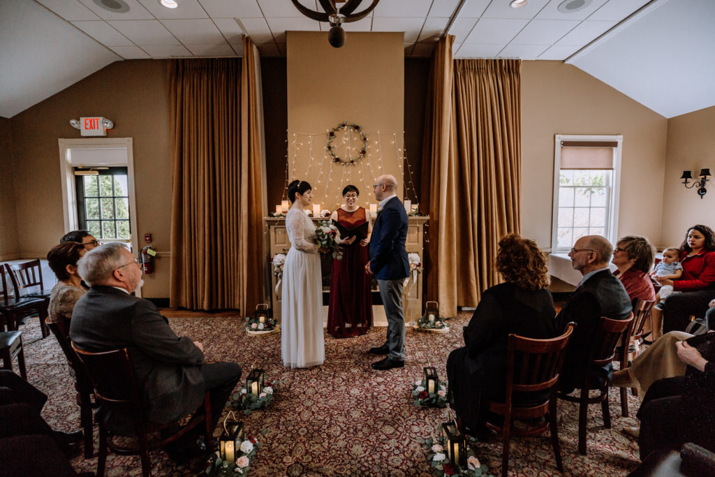 General Warren Inn indoor wedding ceremony
