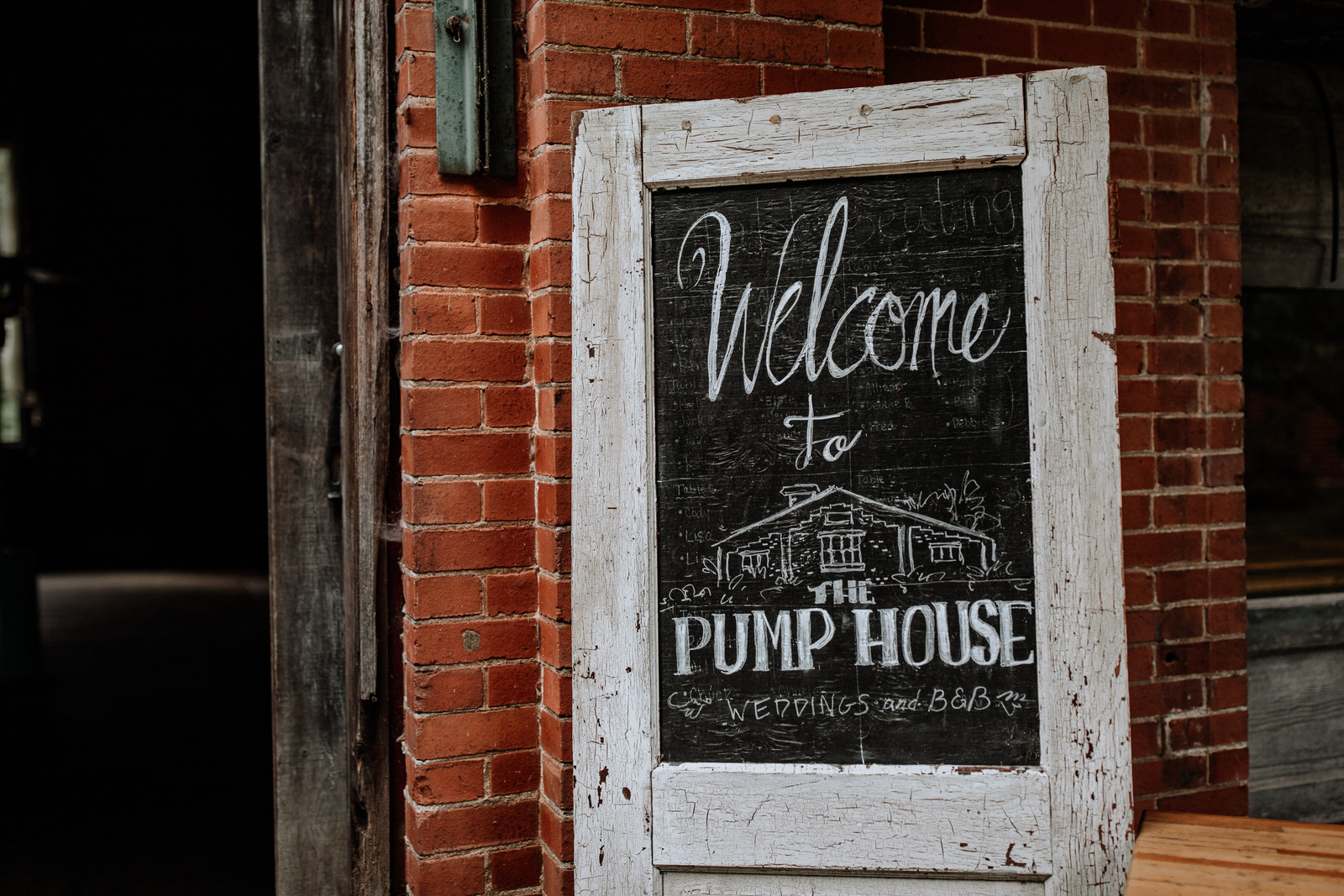 The Pump House B&B (Bloomsburg, PA) signage